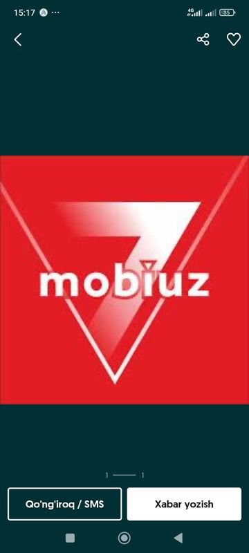 Mobiuz sim karta chiroyli raqam