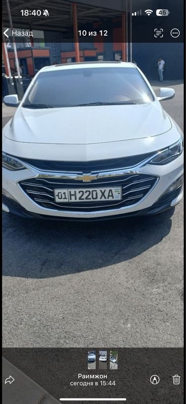 Chevrolet Malibu 2 Primer 2020yil oq