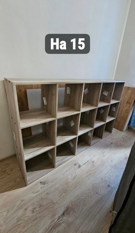 Продаётся стеллаж WoodMood из 15ячеек с 8корзинами