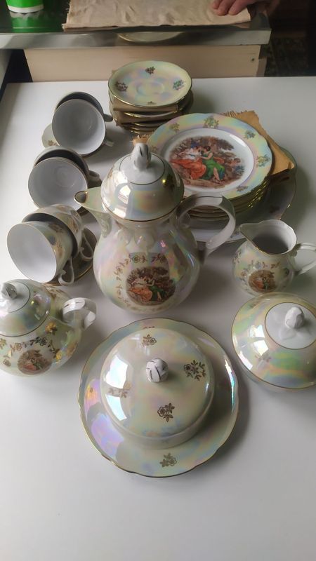 Сервиз Мадонна чехосл ,чайный,на 6 ч, Сервиз Мадонна чехосл ,чайный,на 6 ч,