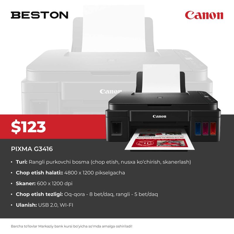 Printer Canon G3416 Printer Canon G3416