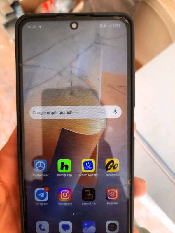 Redmi note 11 pro black 6/128 ay ekran singan