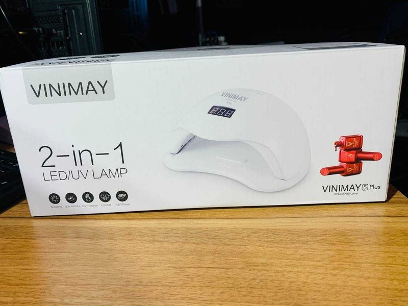 Гибридные УФ -LED лампы VINIMAX 48W для ногтей (любой вид лака)