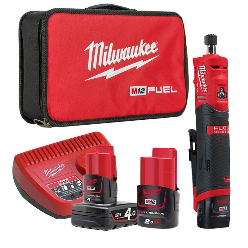 Аккумуляторная цанговая прямая шлифовальная машина Milwaukee M12 FUEL Аккумуляторная цанговая прямая шлифовальная машина Milwaukee M12 FUEL