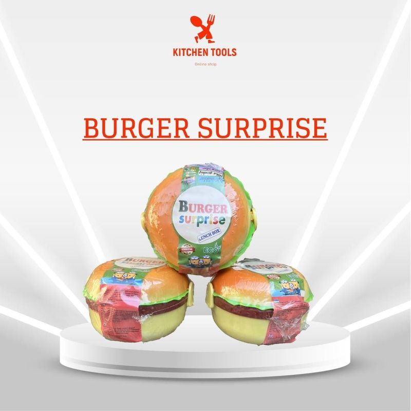 Burger surprise, (bolalar uchun tushlik qutisi)