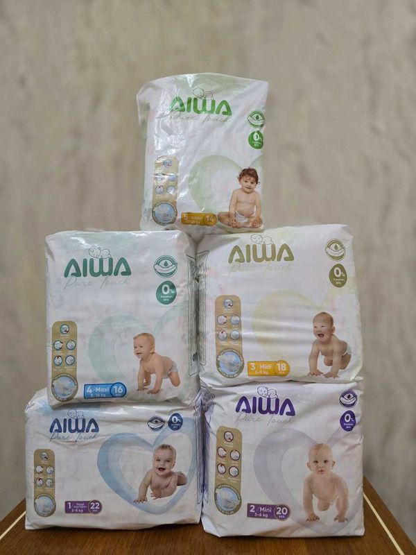 Sifatli arzon pamperslar 1-5 razmer