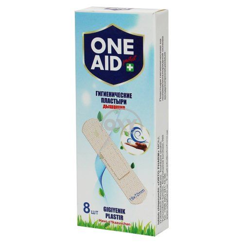 Пластыри гигиенические "ONE AID"поливинилхлорид №8 Пластыри гигиенические "ONE AID"поливинилхлорид №8