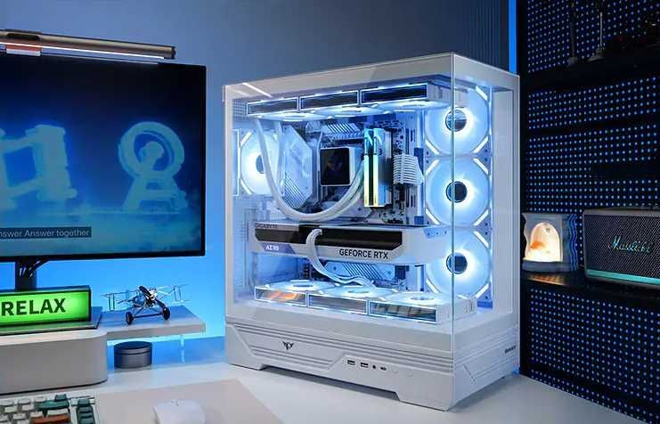 Сборка ПК Maxcore Blizzard White игровой компьютер i7-14700KF RTX 5070