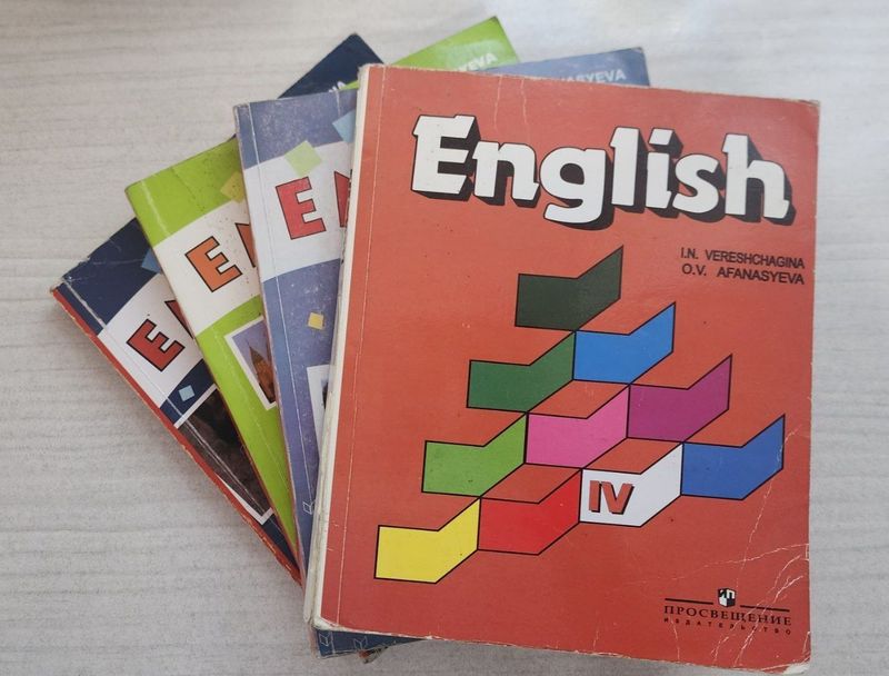 English student's books