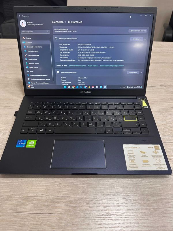 Asus vivobook 14 /CORE I5 /RAM 8 /SSD NVMe 512