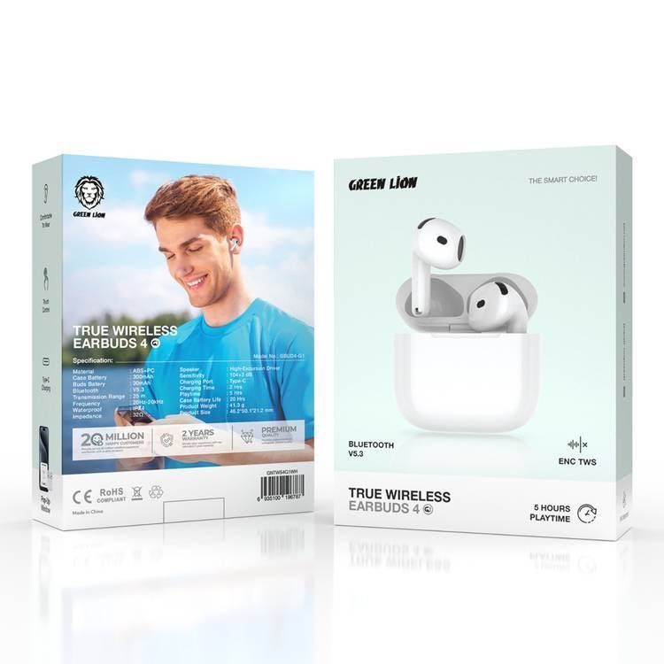 Green Lion True Wireless Earbuds 4 G1 ENC AirPods 4