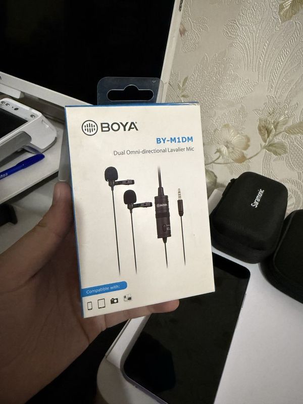 BOYA BY-M1DM Микрофон | Dual Lavalier Microphone BOYA BY-M1DM Микрофон | Dual Lavalier Microphone