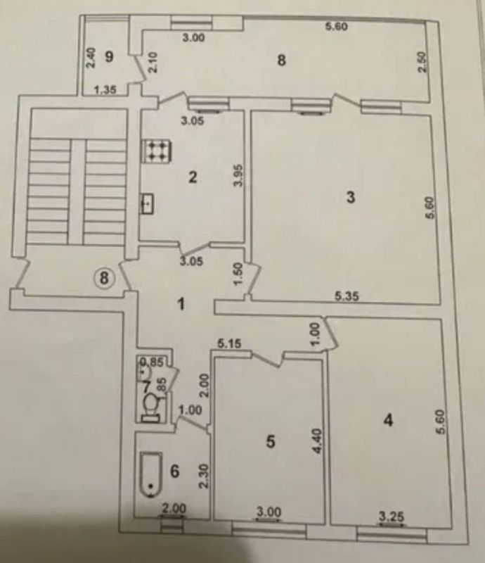 3-комнатная на Беруний. 115м2.кирпичеый дом не торец 3-комнатная на Беруний. 115м2.кирпичеый дом не торец