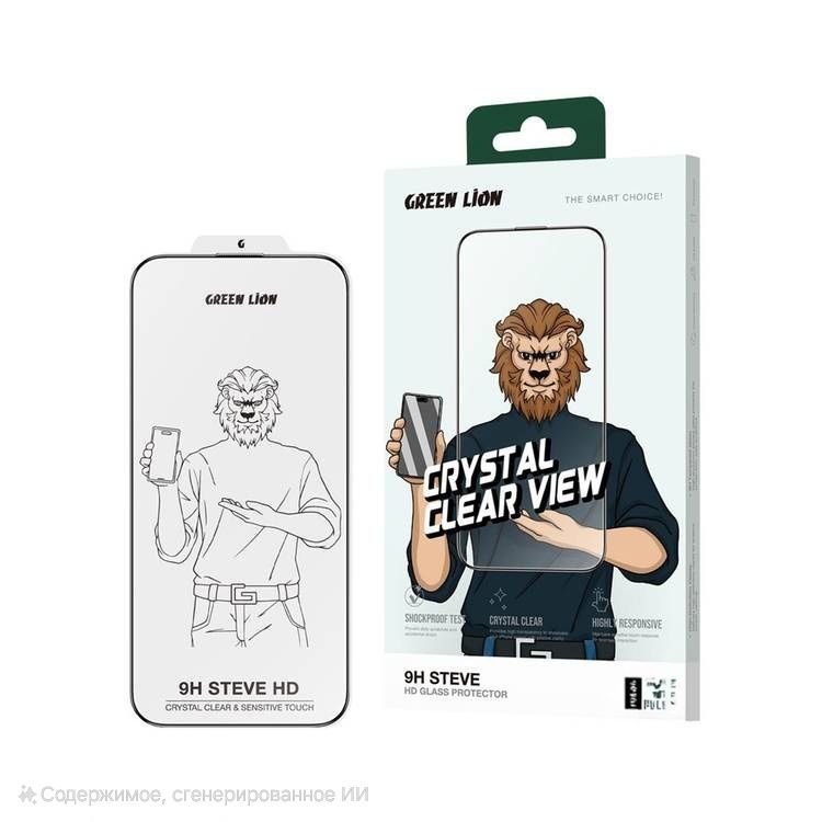 Стекло Apple IPhone 15 Pro Green Lion Стекло Apple IPhone 15 Pro Green Lion