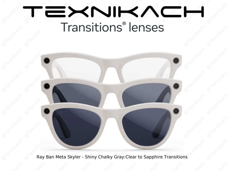 Новый • Ray Ban Meta Skyler - Sapphire Transitions • Доставка