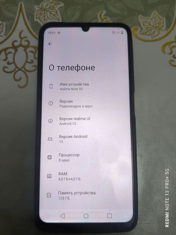 Realme Note 50. Sotiladi.