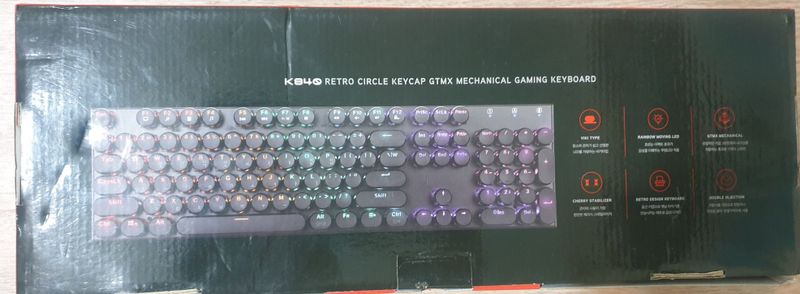 ABKO HACKER K840 Retro Circle Keycap GTMX Mexanik Gaming Klaviatura ABKO HACKER K840 Retro Circle Keycap GTMX Mexanik Gaming Klaviatura