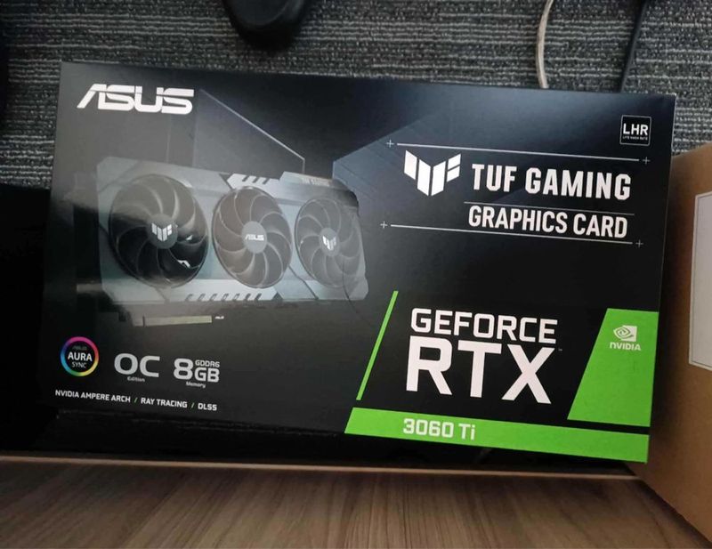 Asus Tuf Gaming RTX 3060ti RGB 8Gb OC Ideal karopka dok bor