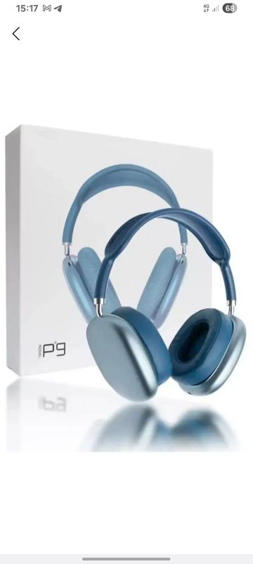 Simsiz Bluetooth quloqchinlar P9, mikrofonli, to'liq o'lchamli
