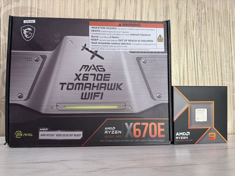 Комплект Ryzen 9 9950X | MSI X670E Tomahafk Комплект Ryzen 9 9950X | MSI X670E Tomahafk