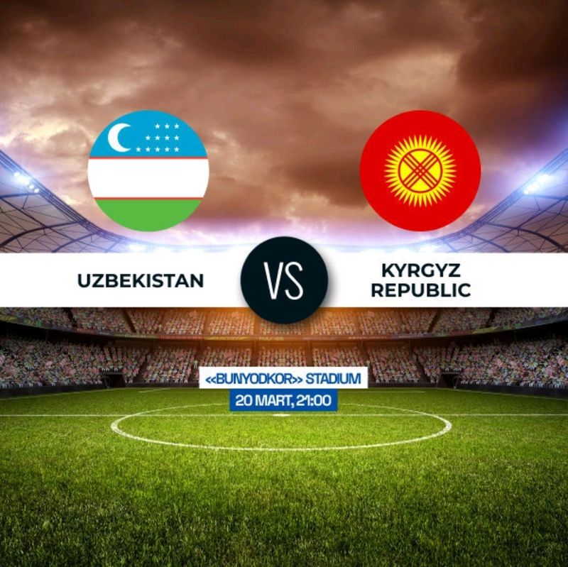 Uzbekiston Qirg'iziston futbol o'yiniga bilet bor