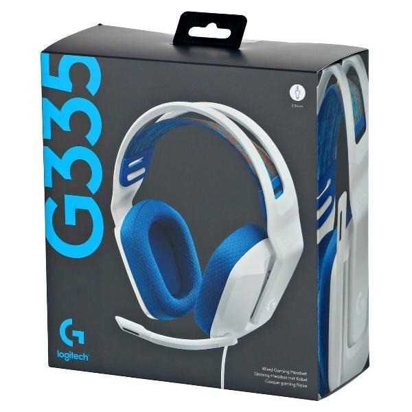 Проводные наушники Logitech G335 черный/белый