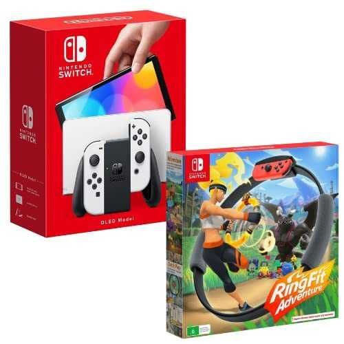 Nintendo Switch Oled 64GB + Fitnes Ring