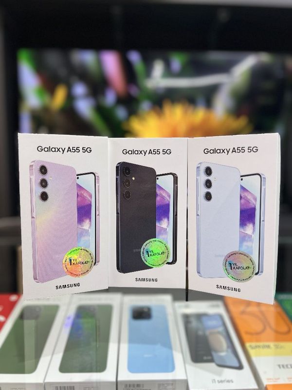 Samsung A 55 5G O'lchamlari: 161.1 x 77.4 x 8.2 mm Og'irligi: 213 g Samsung A 55 5G O'lchamlari: 161.1 x 77.4 x 8.2 mm Og'irligi: 213 g