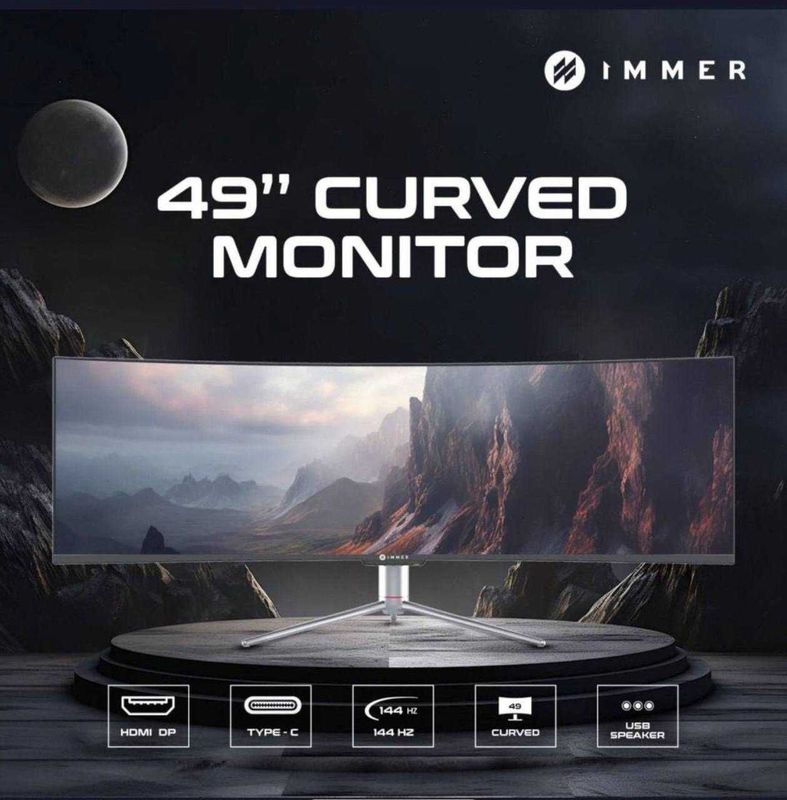 Immer 49 CURVED 144hz (3840x1080) (HDMI+DP+TypeC+USB+SPEAKER)