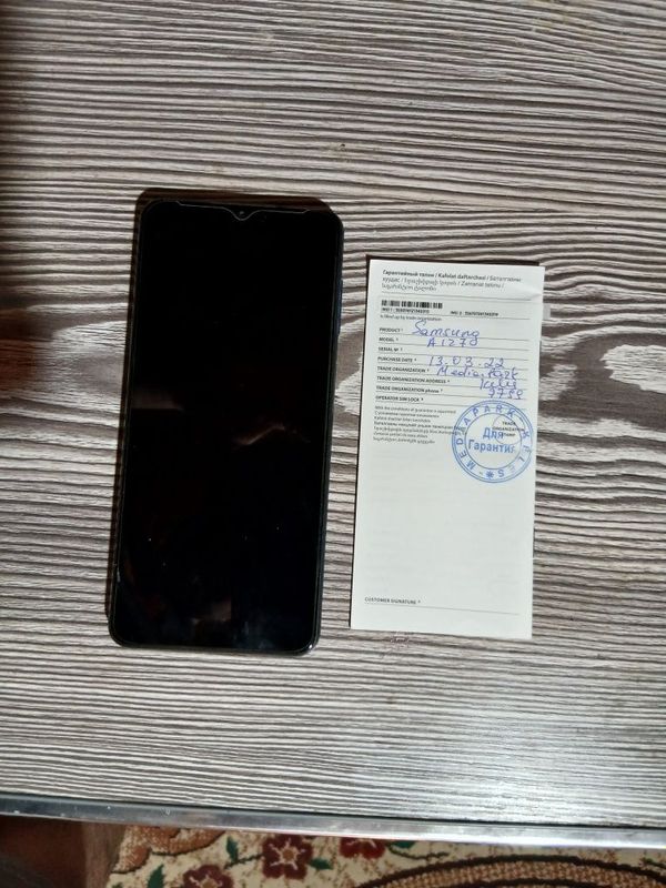 Samsung A12 ishlashi zo'r .ochilmagan o'zim yengkligidan olibbishlatga