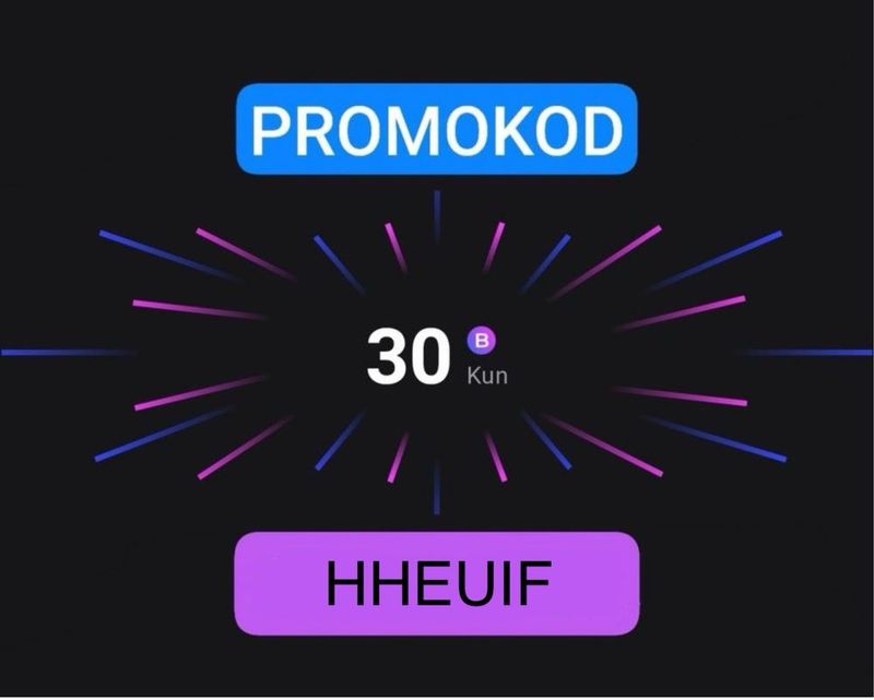 1 oylik aboniment promokod HHEUIF 1 oylik aboniment promokod HHEUIF