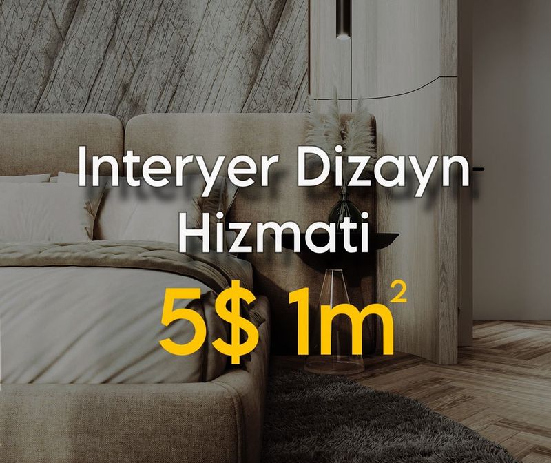 Interyer Dizayn 5$ faqat shu oy uchun