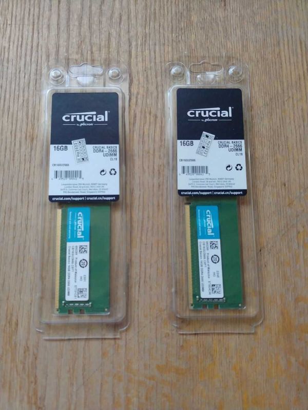 Оперативная память - Crucial DD4 16Gb x 2 шт.