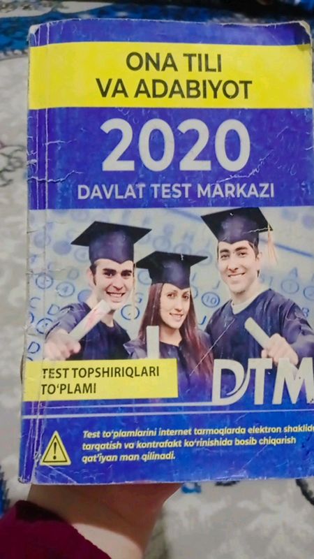 Ona tili va adabiyot test kitob
