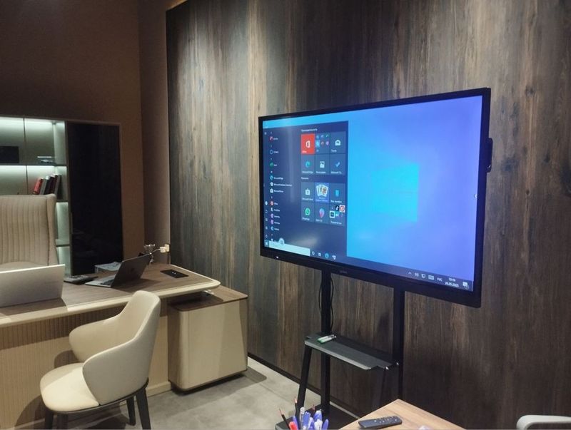 Интерактивный панель 65/75/86/98 Android 4K + Windows Установка есть