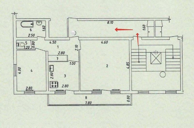 Квартира на массив Эльбек 2х-комнатная Квартира на массив Эльбек 2х-комнатная