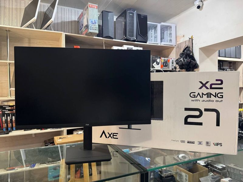Axe 27" X2 Gaming with audio 165hz iPS! Full komplekt, korobka! 3ta!