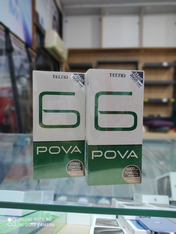 Pova 6 12/256 ofitsani tovr chench ems 6ooo mach batare tezkor quvvat