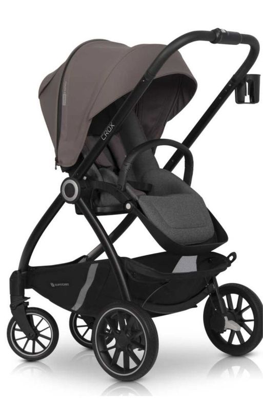 продается коляска euro-cart crox taupe в двух цветах серый и темно-беж