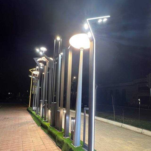 Кучаларни ёритгувчи симёгоч (Akfa). Уличьные фонари. Столбы. LED