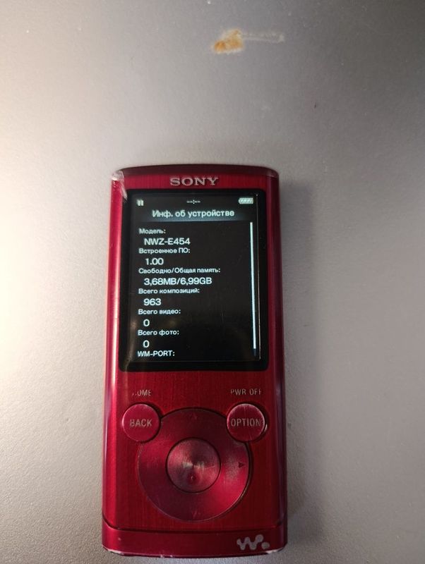 Плеер Sony nwz e454(B)