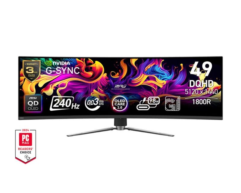 MSI MPG 491CQPX QD-OLED 49-inch Curved Gaming MSI MPG 491CQPX QD-OLED 49-inch Curved Gaming
