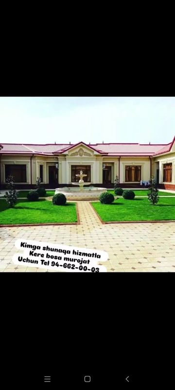 Gazon xizmatlari siz istagan shakilda