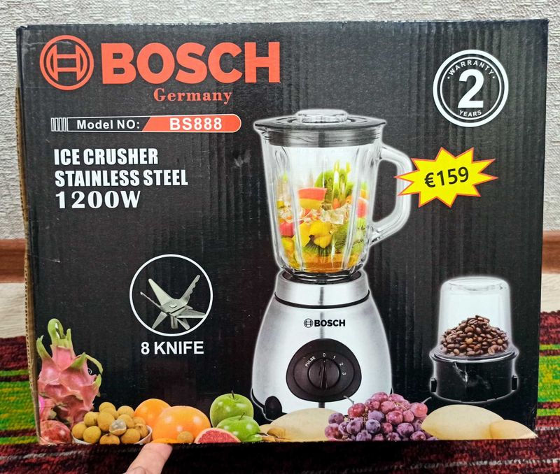 Yangi BLENDER kofemolkasi bilan 2v1 sotiladi BOSCH BS888