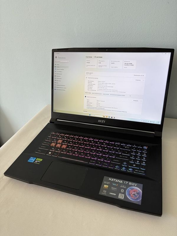 Идеал MSI Katana 17 RTX 4050/i5 12450H/16/512/144HZ Идеал MSI Katana 17 RTX 4050/i5 12450H/16/512/144HZ