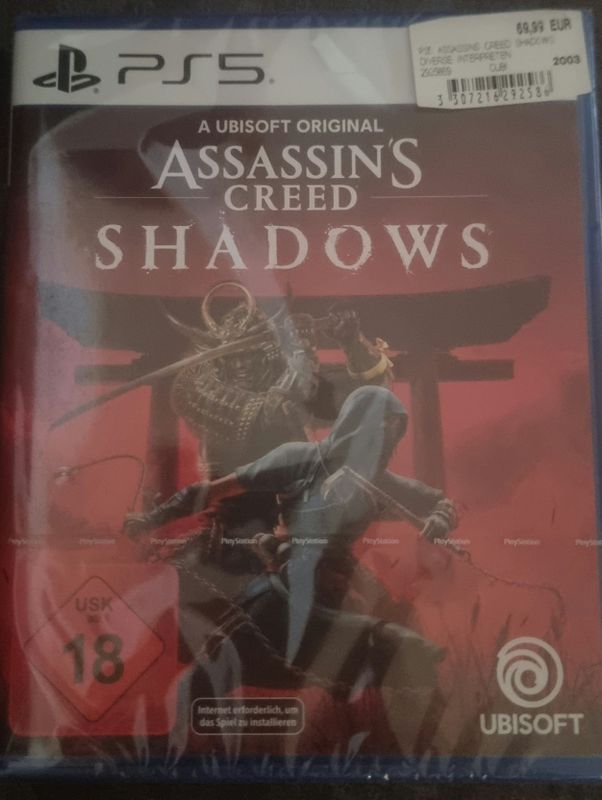Новый в упаковке assassin creed SHADOWS, привезен из Германии Новый в упаковке assassin creed SHADOWS, привезен из Германии