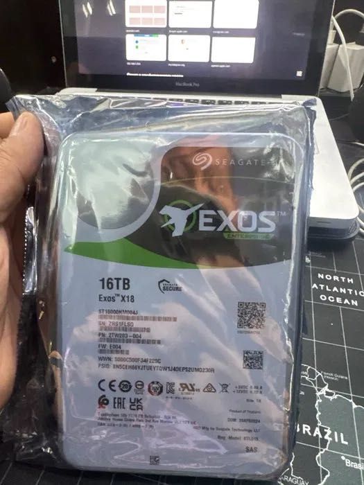 Срочно! Серверный SAS 16TB Жесткий диск Seagate EXOS X18 16TB, оптом!