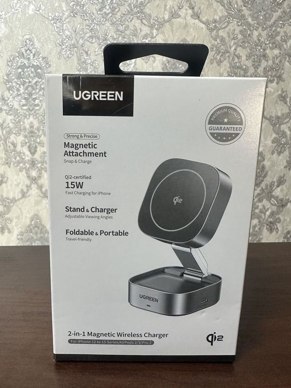 UGREEN Qi2 Складная, магнитное, беспроводное зарядное устройство UGREEN Qi2 Складная, магнитное, беспроводное зарядное устройство