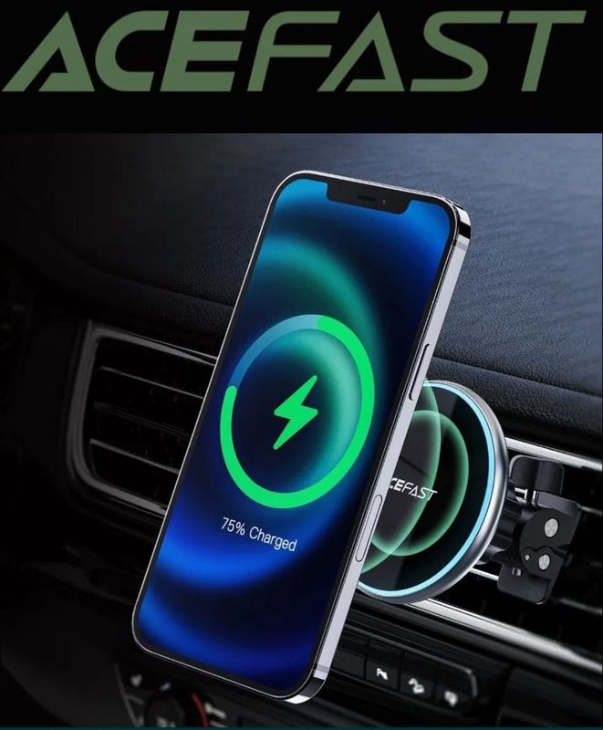 ACEFAST D3 авто магнитный держатель 15w MagSafe iphone 12/16 series