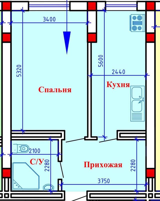 Срочно Продается Евродвушка в новостройке